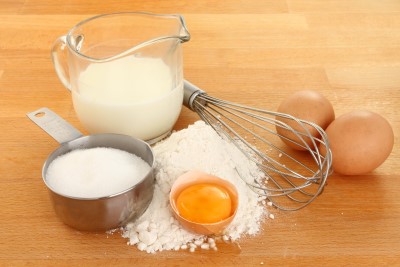 Ingredientes para realizar la masa de las tortitas